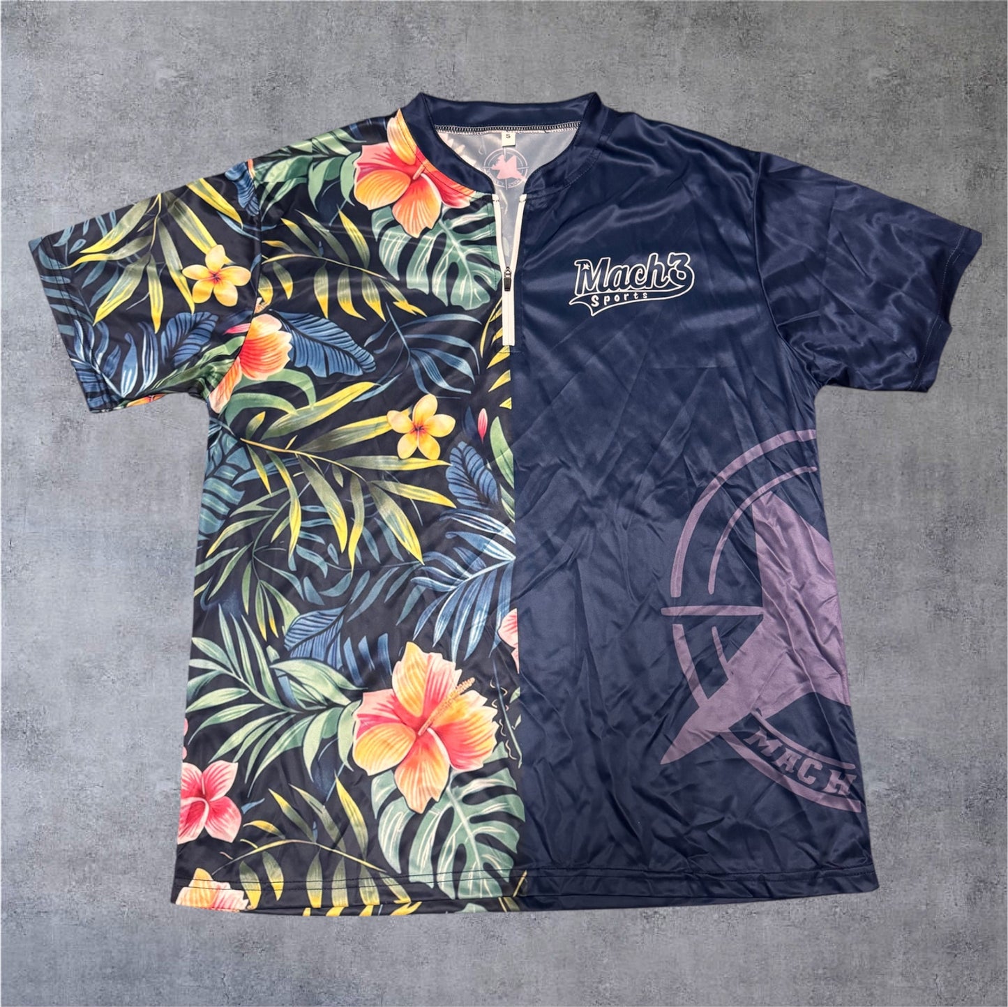Sale Jersey Navy Floral 1/4 Zip
