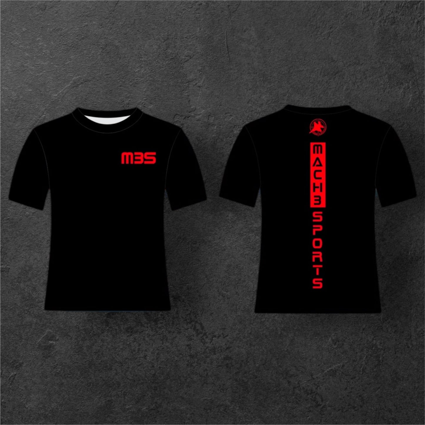 Casual Tee Black & Red