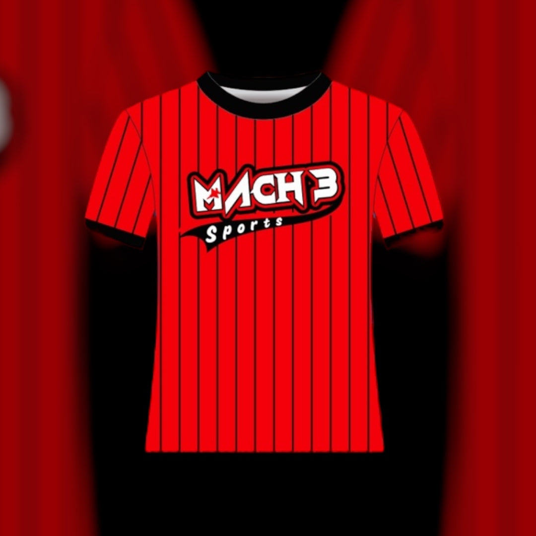 Red Pinstripe Jersey