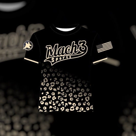 Black & Gold Cheetah Jersey