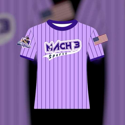 Purple on Purple Pinstripe Jersey