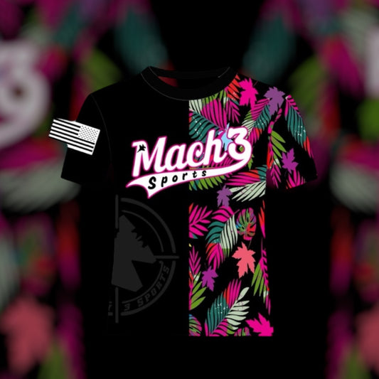 Black Floral Jersey