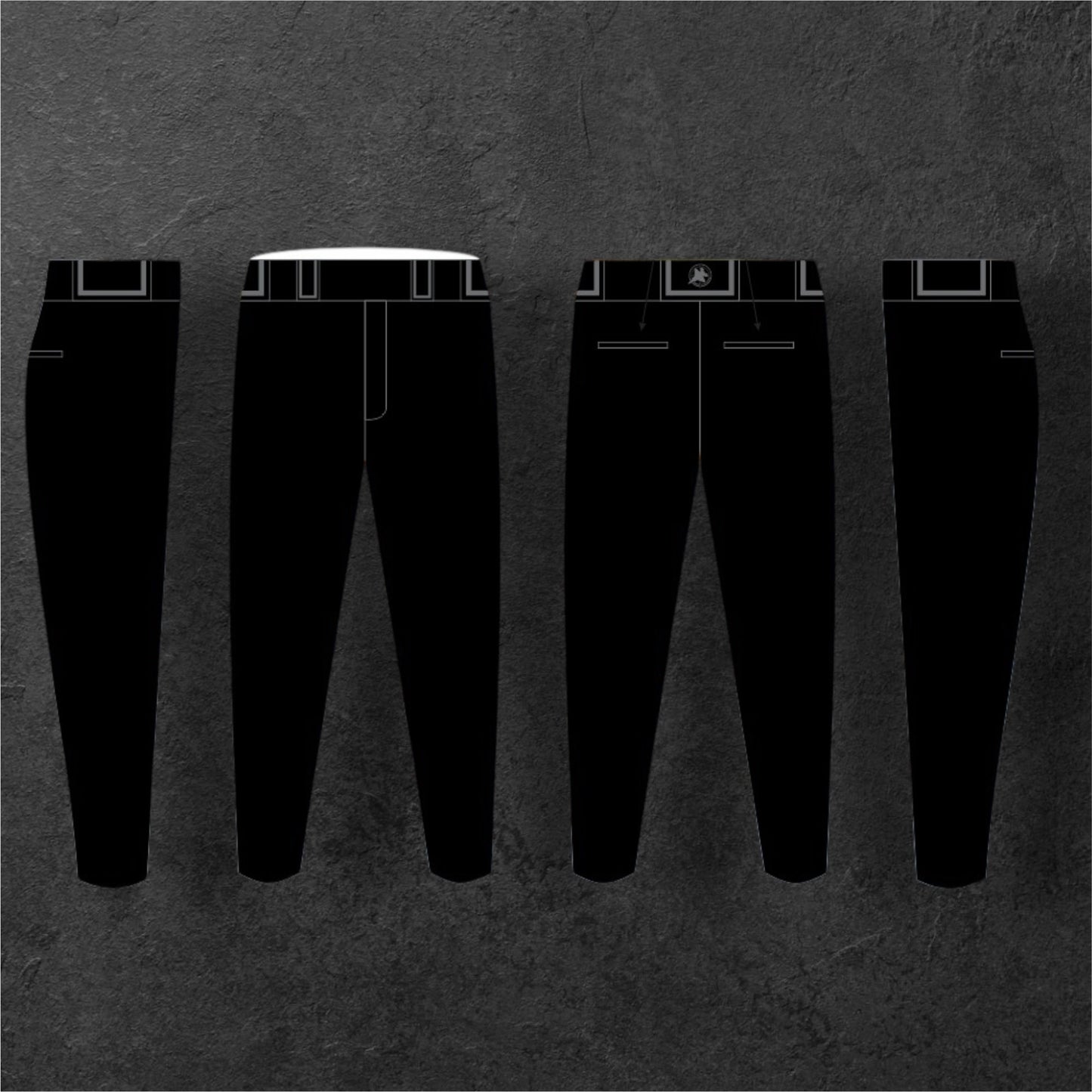 Softball/Baseball Pants Black